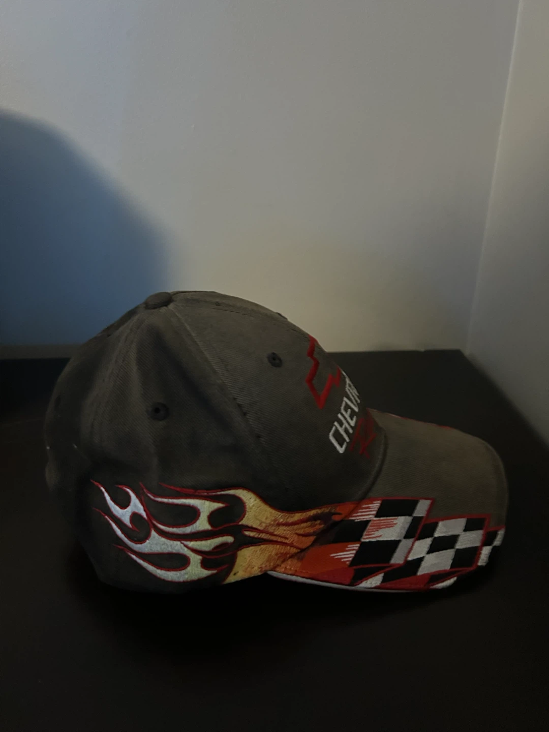 Chevrolet Racing Flames and Checkers Baseball Cap - photo 2