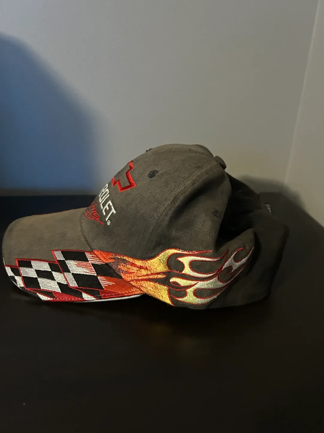 Chevrolet Racing Flames and Checkers Baseball Cap - photo 4