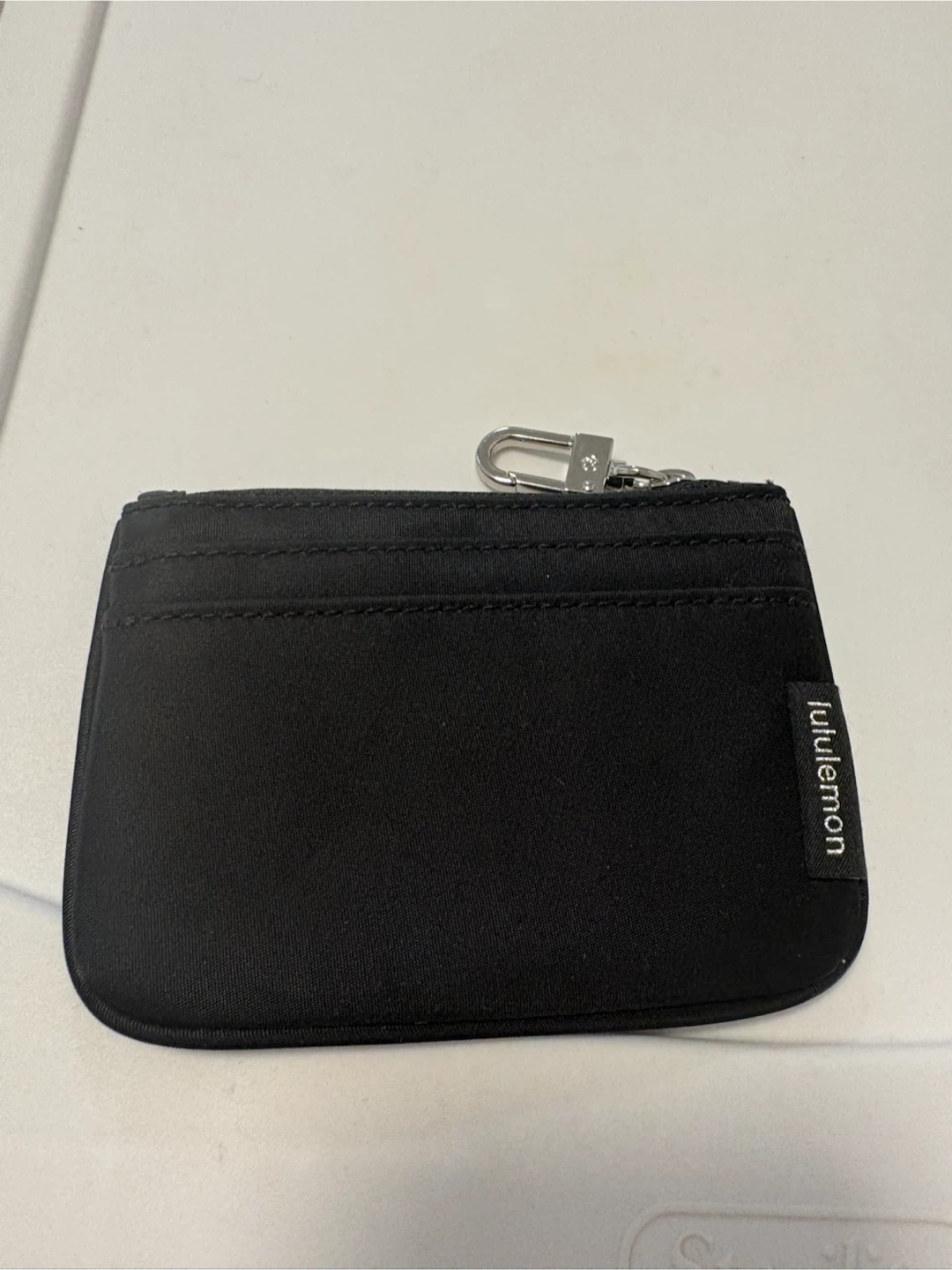 Lululemon Black Zippered Pouch with Card Slots - photo 2