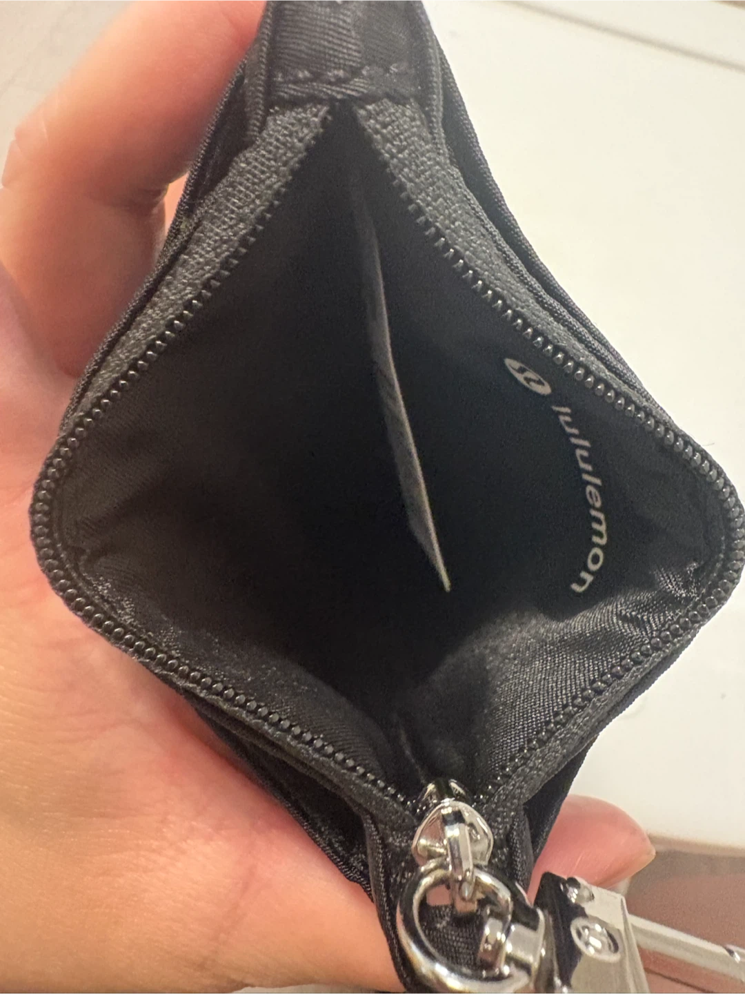 Lululemon Black Zippered Pouch with Card Slots - photo 3