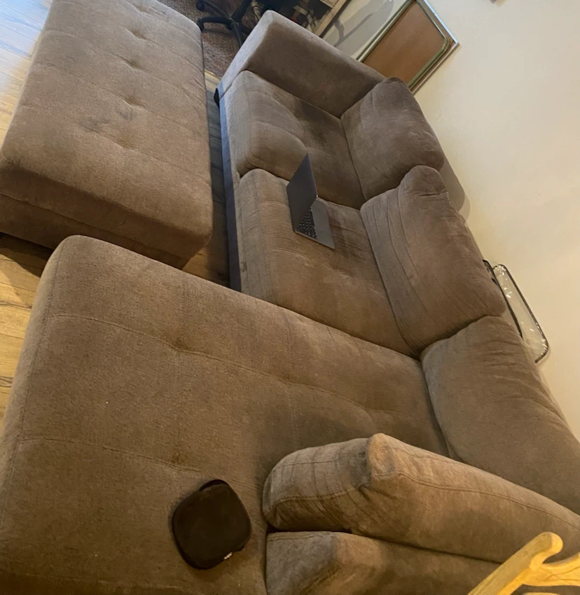 Sectional Couch with storage Ottoman - photo 3