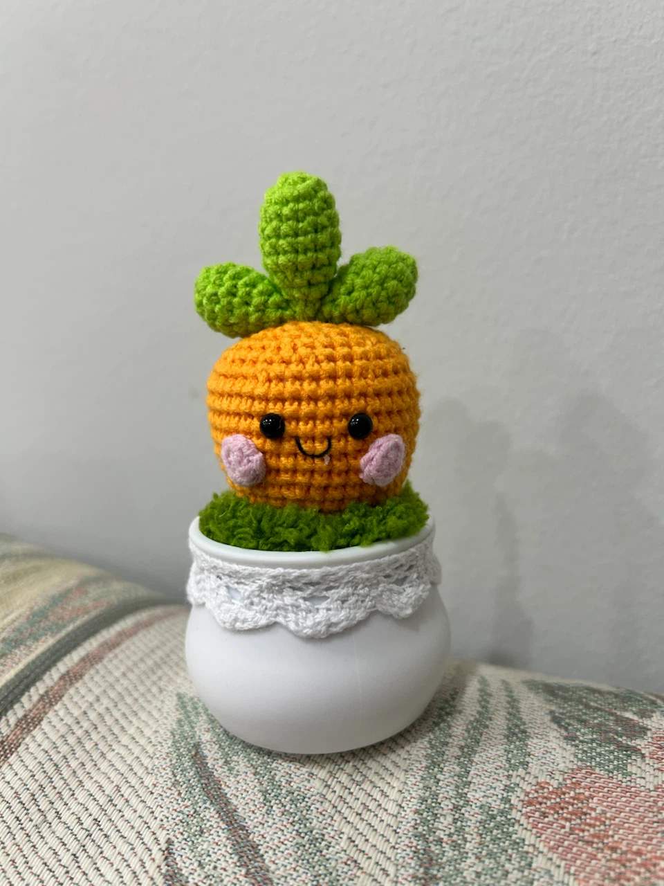 Crocheted Plants in White Pot - photo 5