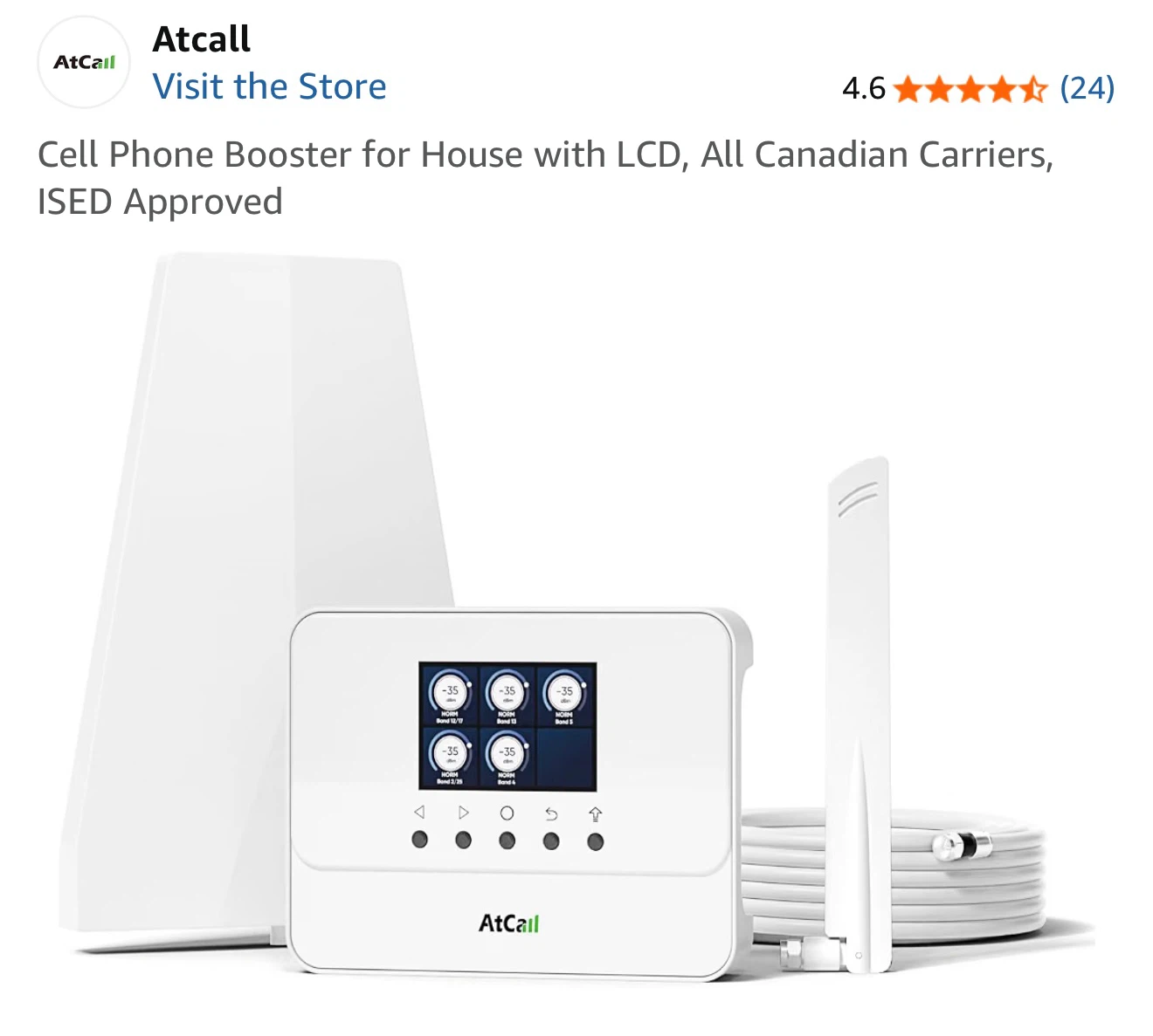 AtCall Cell Phone Booster for House - All Canadian Carriers