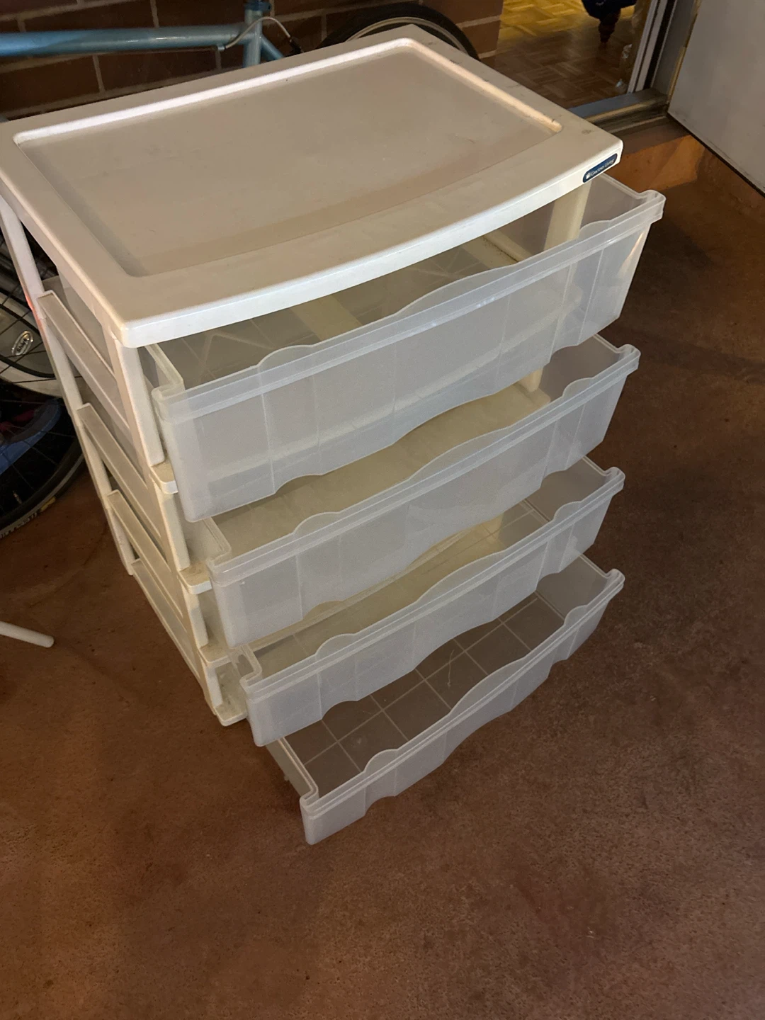 Clear 4-Drawer Storage Unit - photo 3