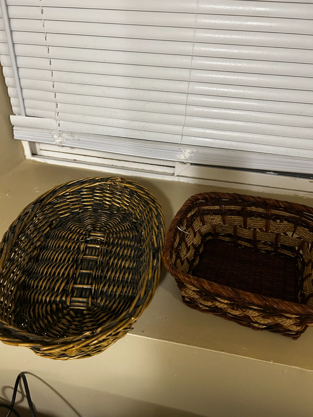 Wicker Baskets - Set of 2