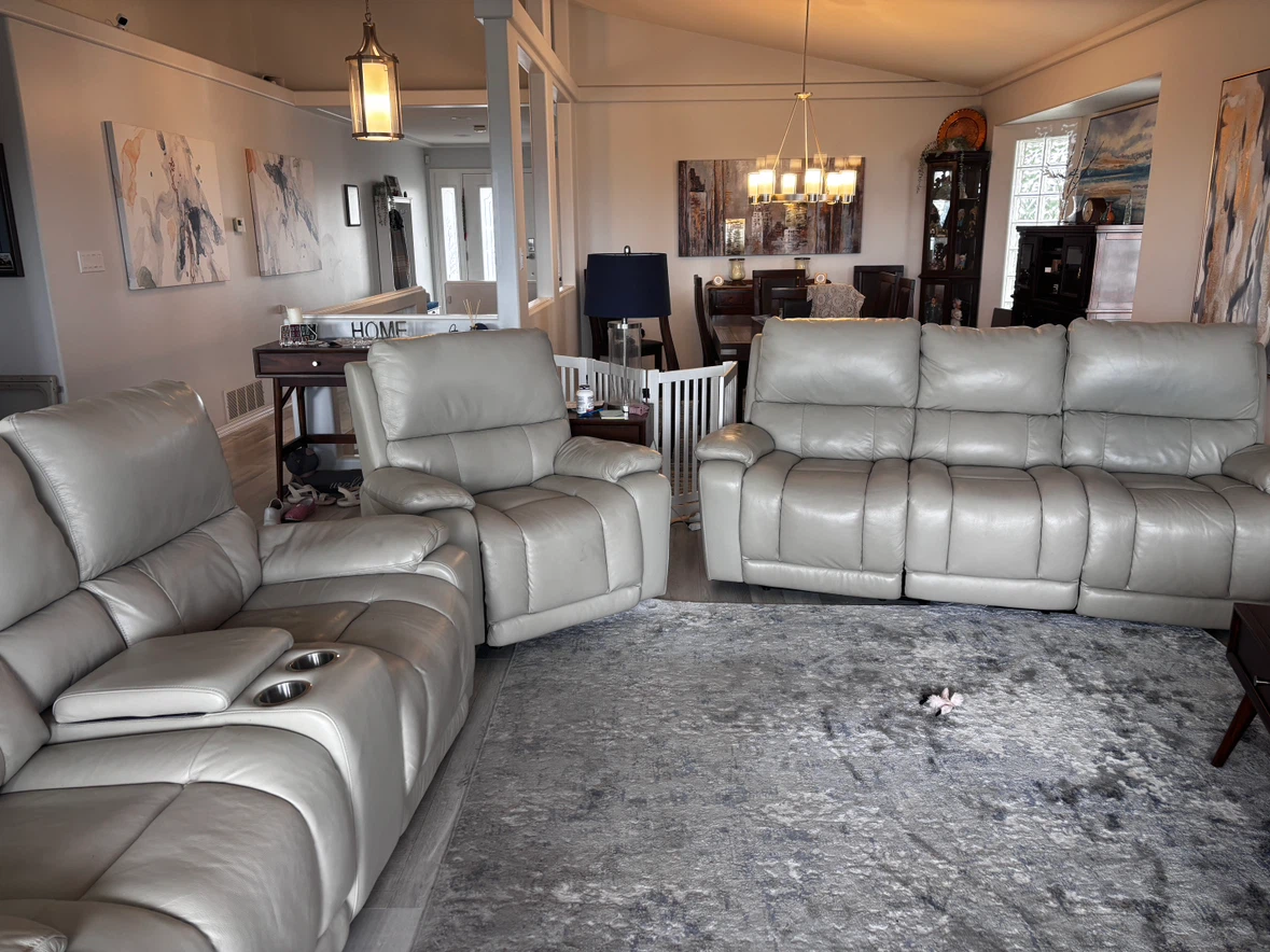 Power Reclining Sofa, Loveseat and Chair Set