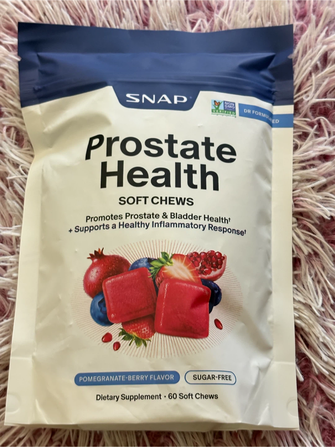 SNAP Prostate Health Soft Chews Pomegranate-Berry Flavor