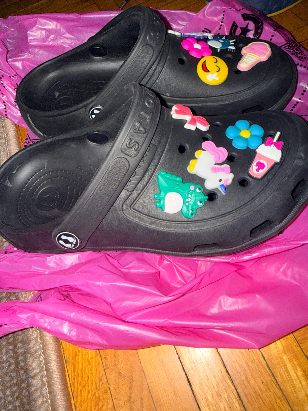 Black Crocs with Charms - Size 6 Youth - photo 3