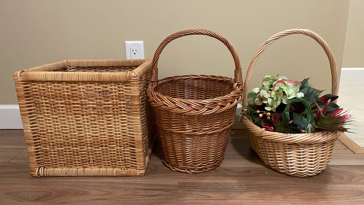3 Wicker Baskets