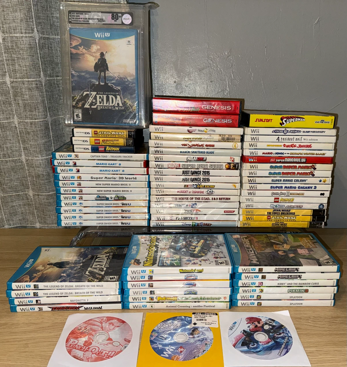 Wii and Sega Genesis Games