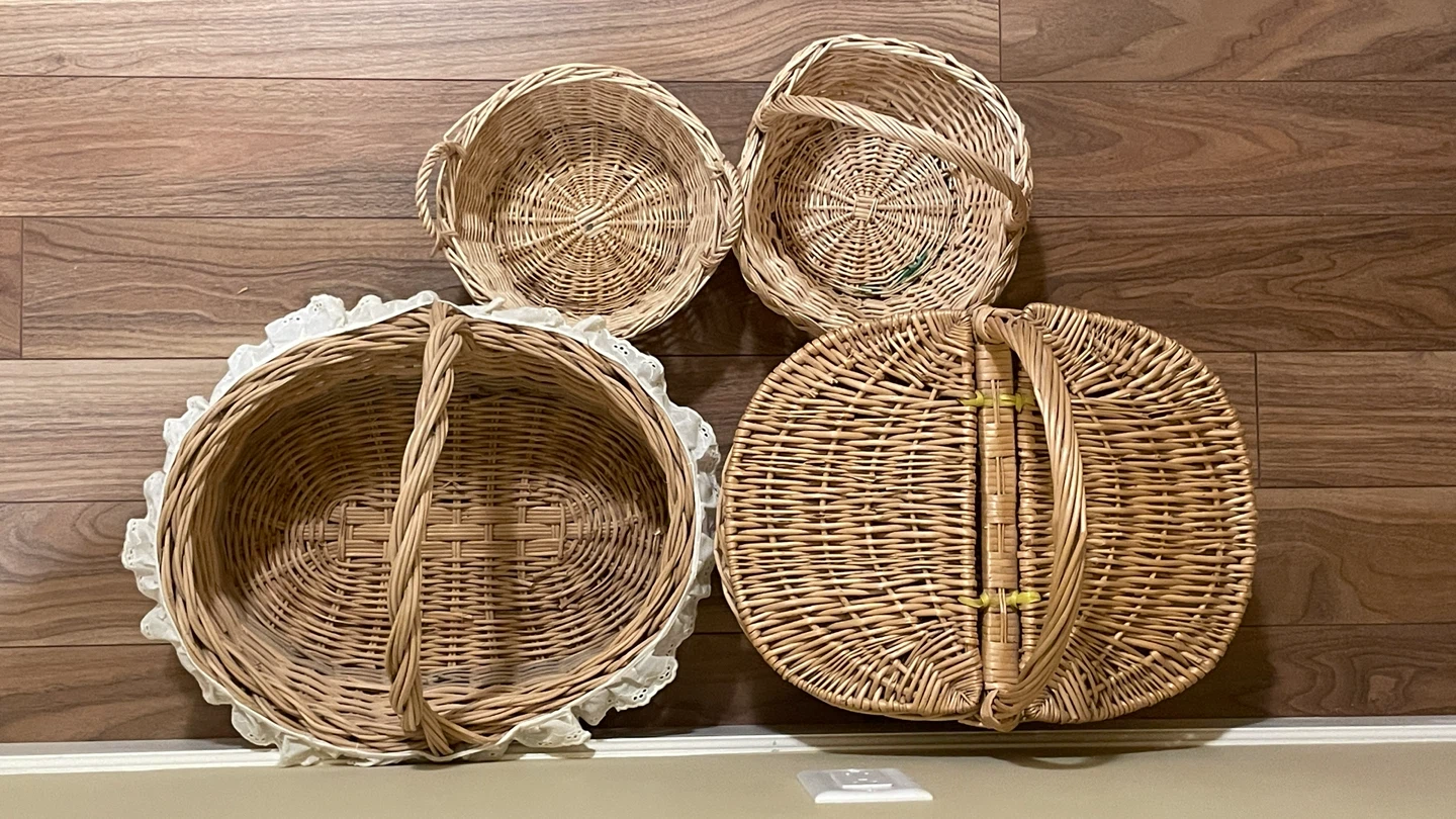 Set of 4 Wicker Baskets - photo 2
