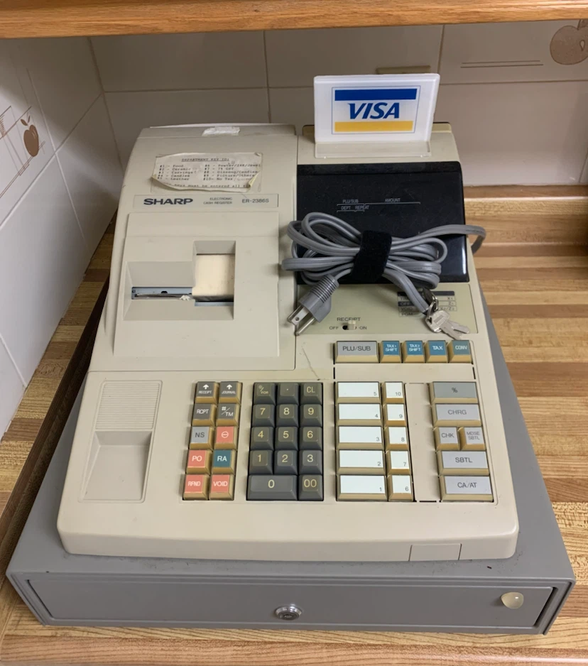 Sharp ER-2500S Electronic Cash Register - photo 2