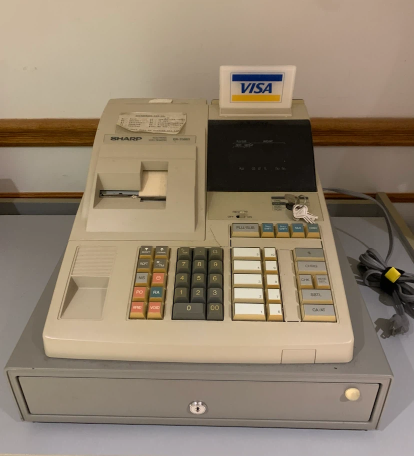 Sharp ER-2500S Electronic Cash Register - photo 3