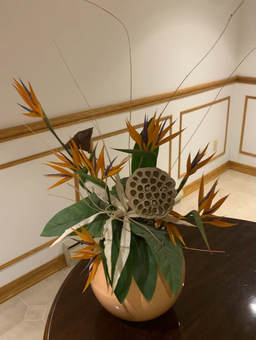 9” Ceramic Pot w/ 24” Artificial Flower Arrangement - photo 2