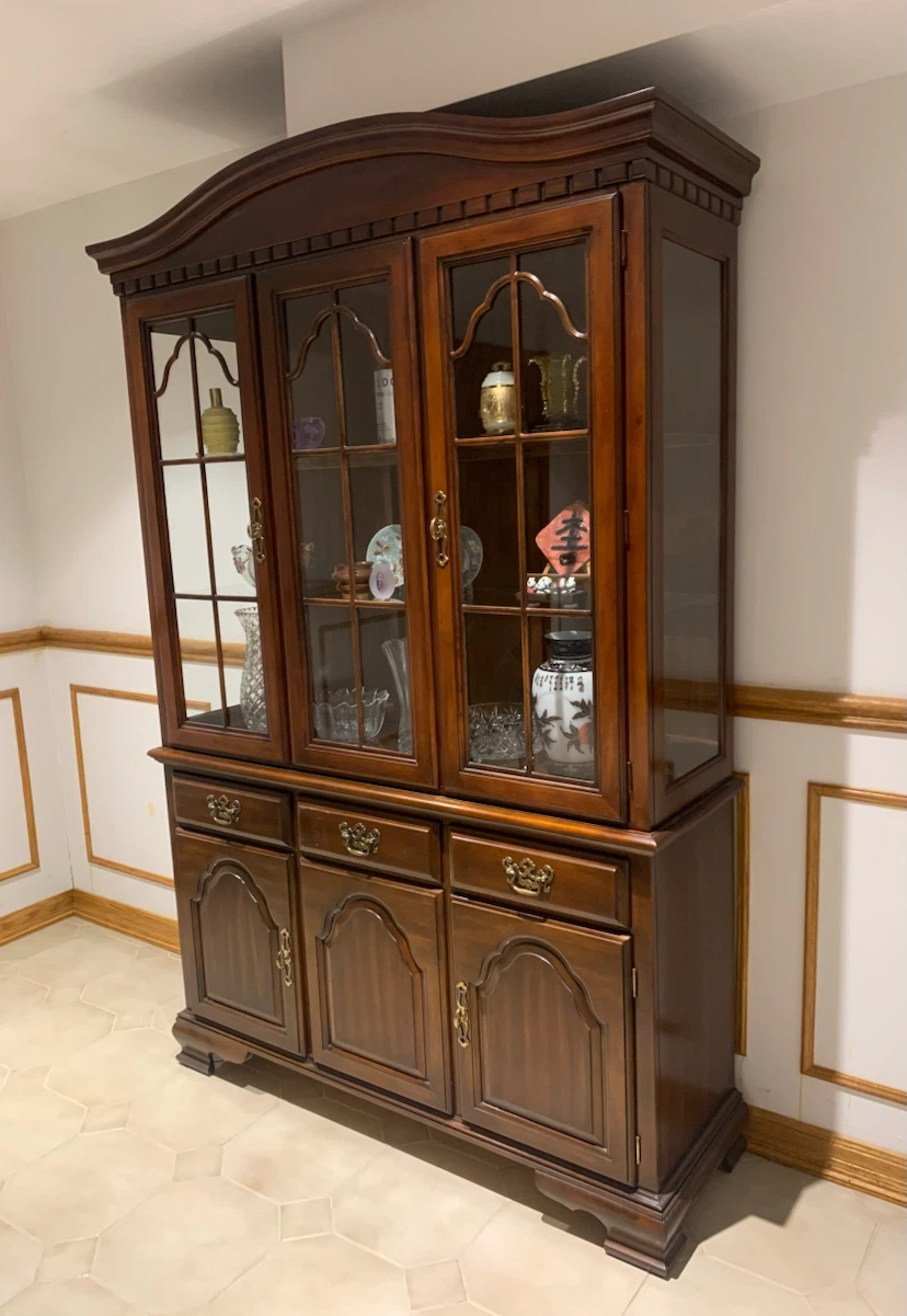 Solid Wood China Cabinet with Glass Doors - photo 3