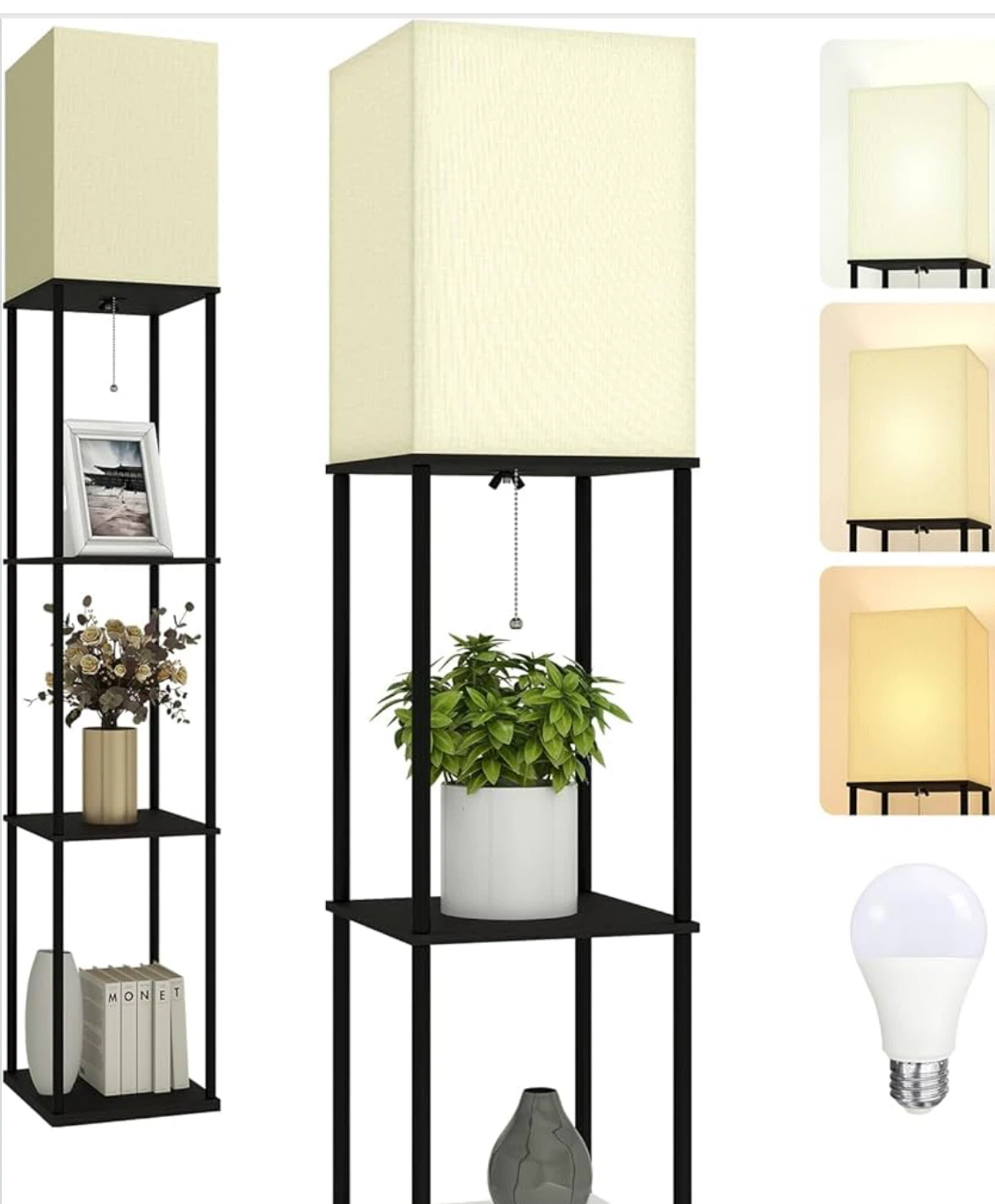 Floor Lamp with Shelves - photo 3