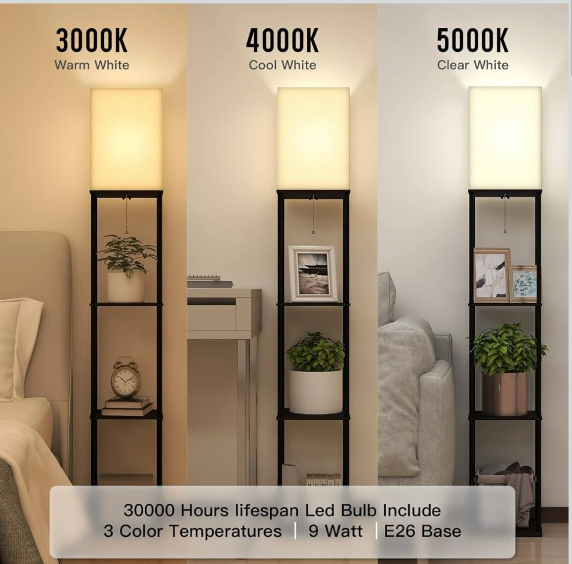 Floor Lamp with Shelves - photo 4