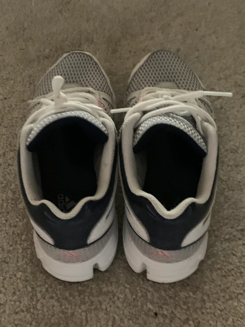 Light Gray & Pink Adidas Women's Running Shoes - photo 4
