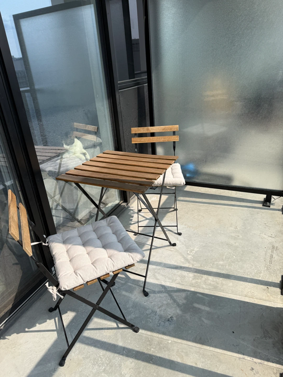 Folding Bistro Set with Cushions - photo 2