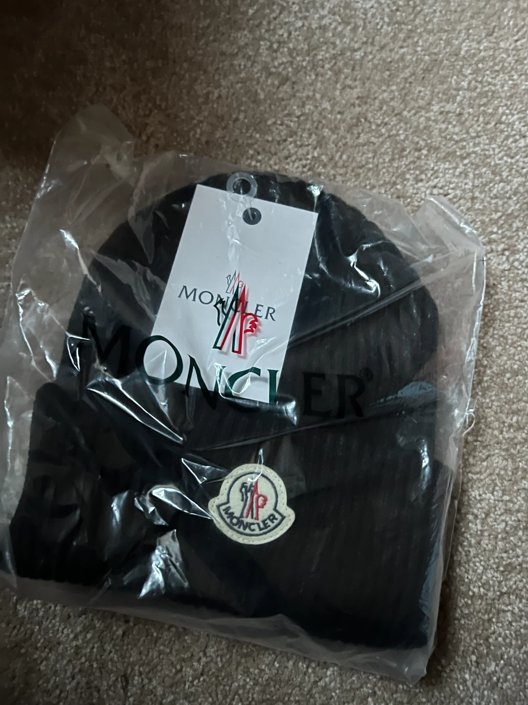 Moncler Black Beanie