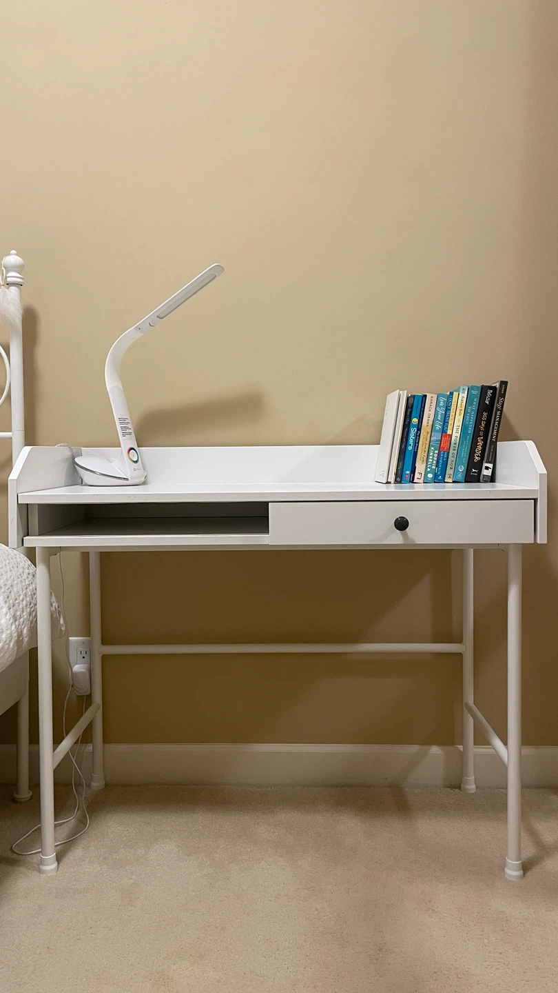 IKEA White Desk with Drawer