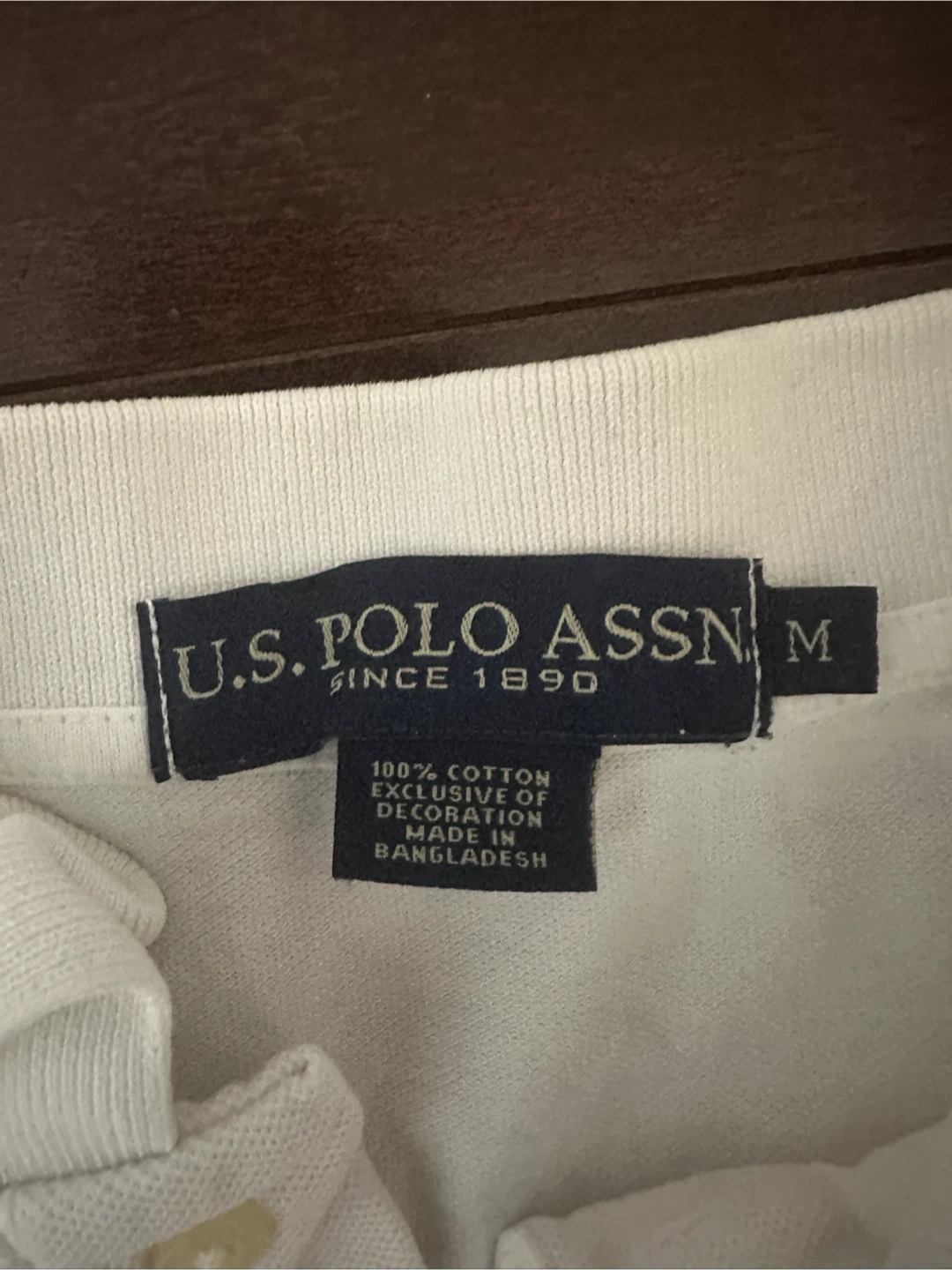 U.S. Polo Assn. White Polo Shirt - Size M - photo 2