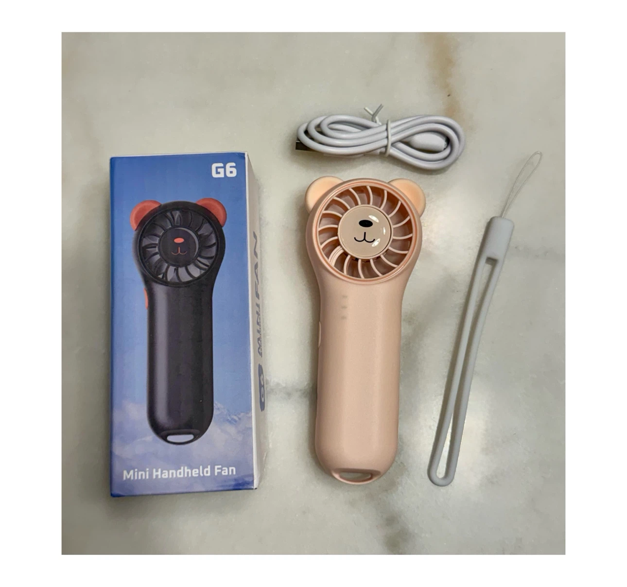 Brand new 4.8"D x 1.4"W x 2"H Small Handheld Fan - photo 2