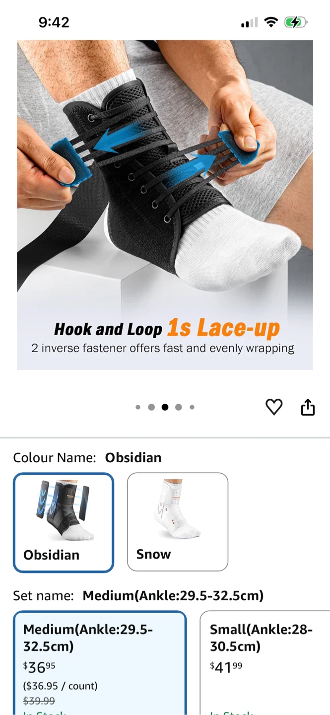 WJCOOL Ankle Brace Support - photo 3