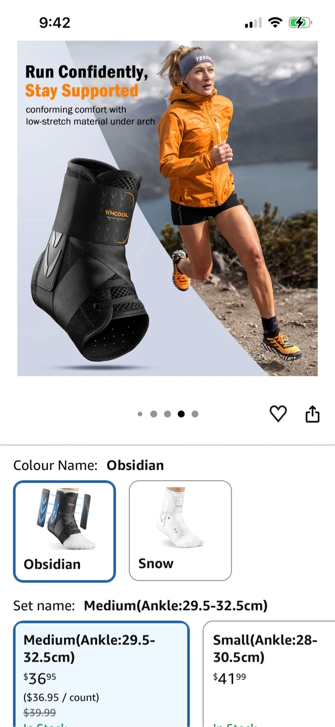 WJCOOL Ankle Brace Support - photo 5