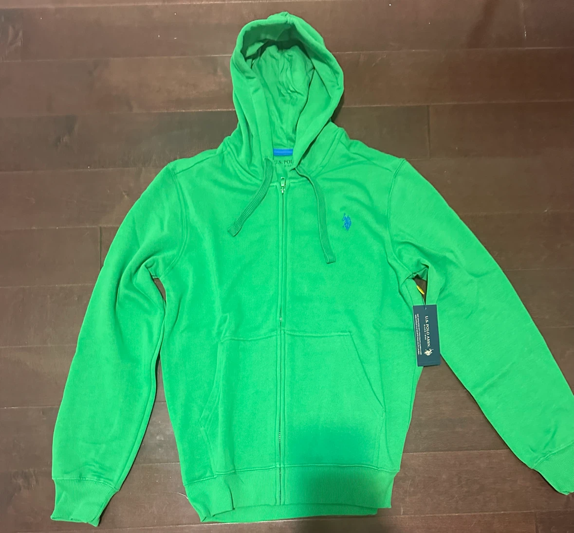 U.S. Polo Assn. Green Zip-Up Hoodie