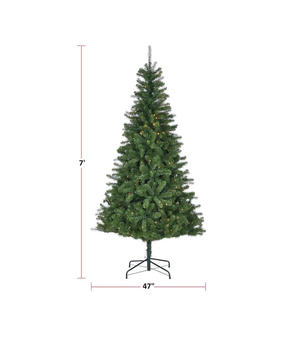 NOMA 7' Pre-Lit Brunswick Artificial Christmas Tree - Indoor - photo 4