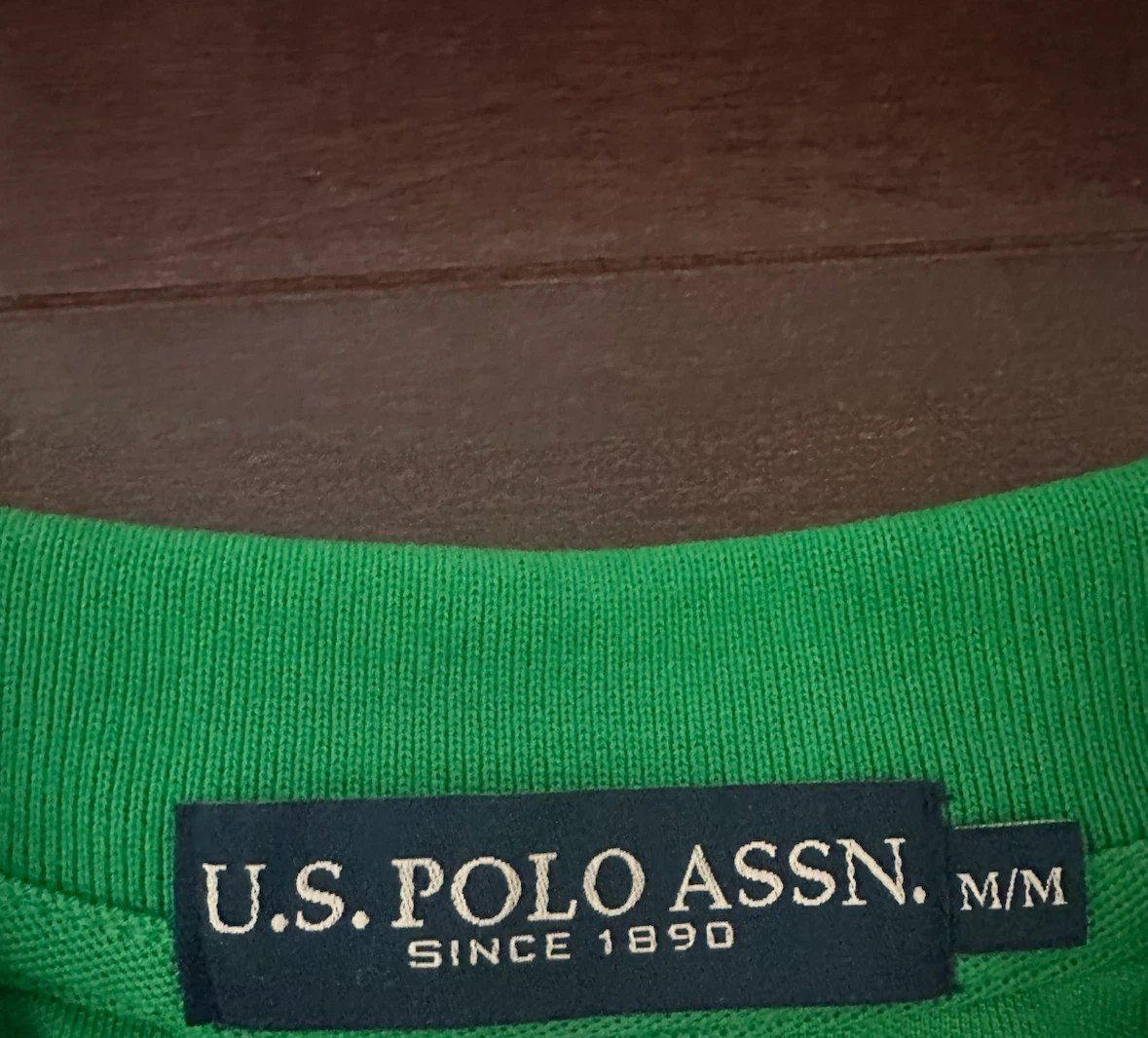 U.S. Polo Assn. Men's Green Polo Shirt - Medium - photo 2