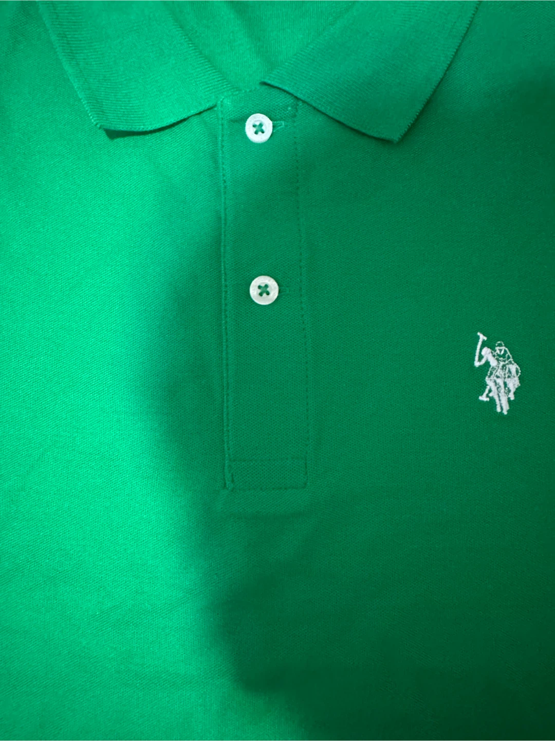 U.S. Polo Assn. Men's Green Polo Shirt - Medium - photo 3