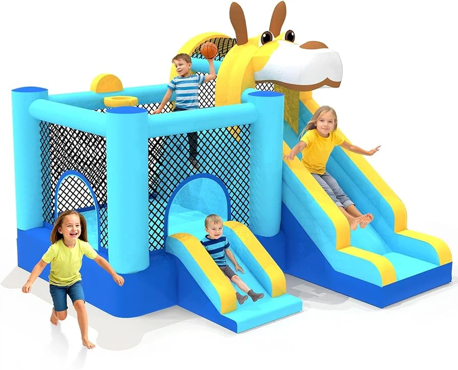🔥 Brand NEW – Kids Inflatable Bounce House with Double Slide