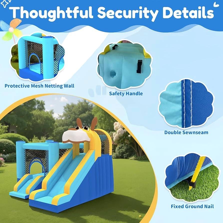 🔥 Brand NEW – Kids Inflatable Bounce House with Double Slide - photo 4