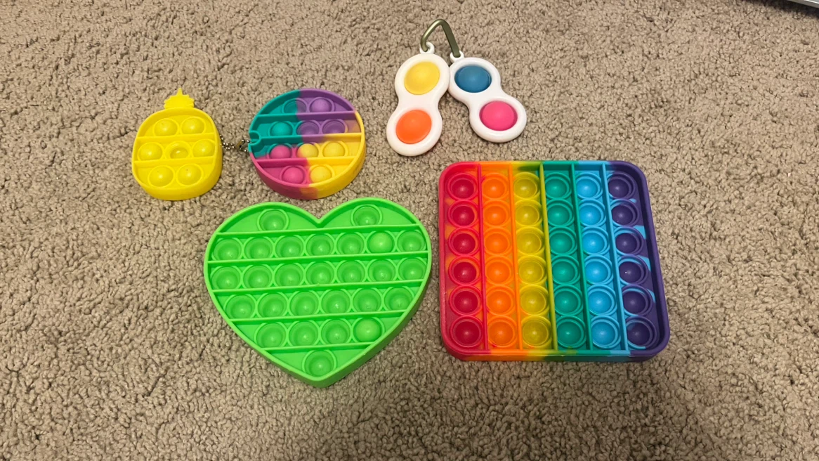 Bundle of 5 Pop It Fidget Toys