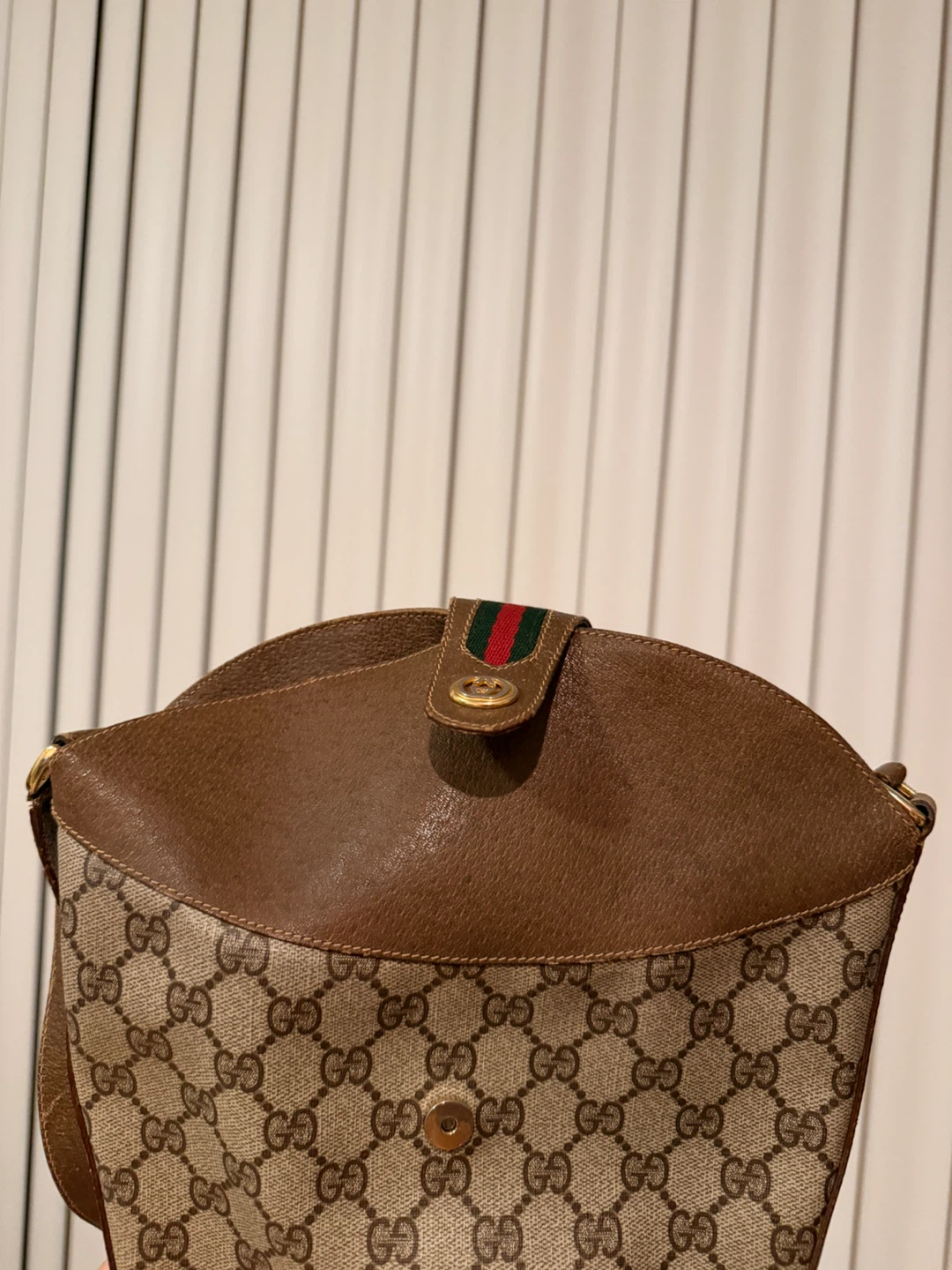VINTAGE Gucci Sherry Line Bucket Shoulder Bag - photo 3