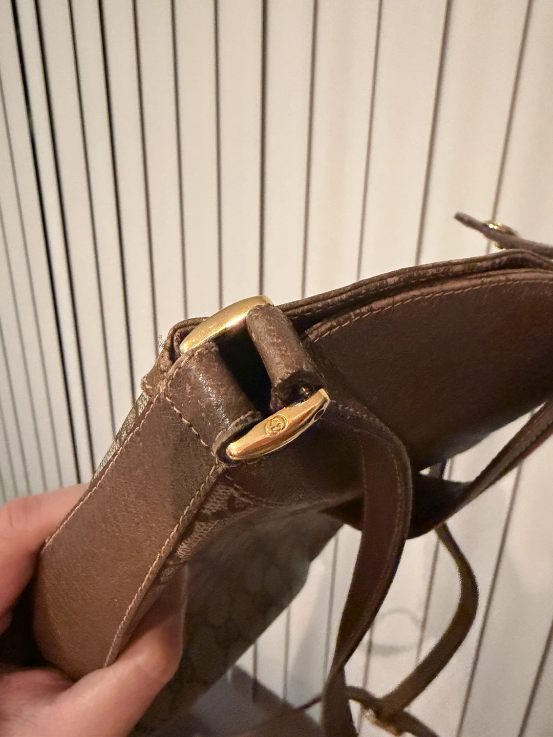 VINTAGE Gucci Sherry Line Bucket Shoulder Bag - photo 5