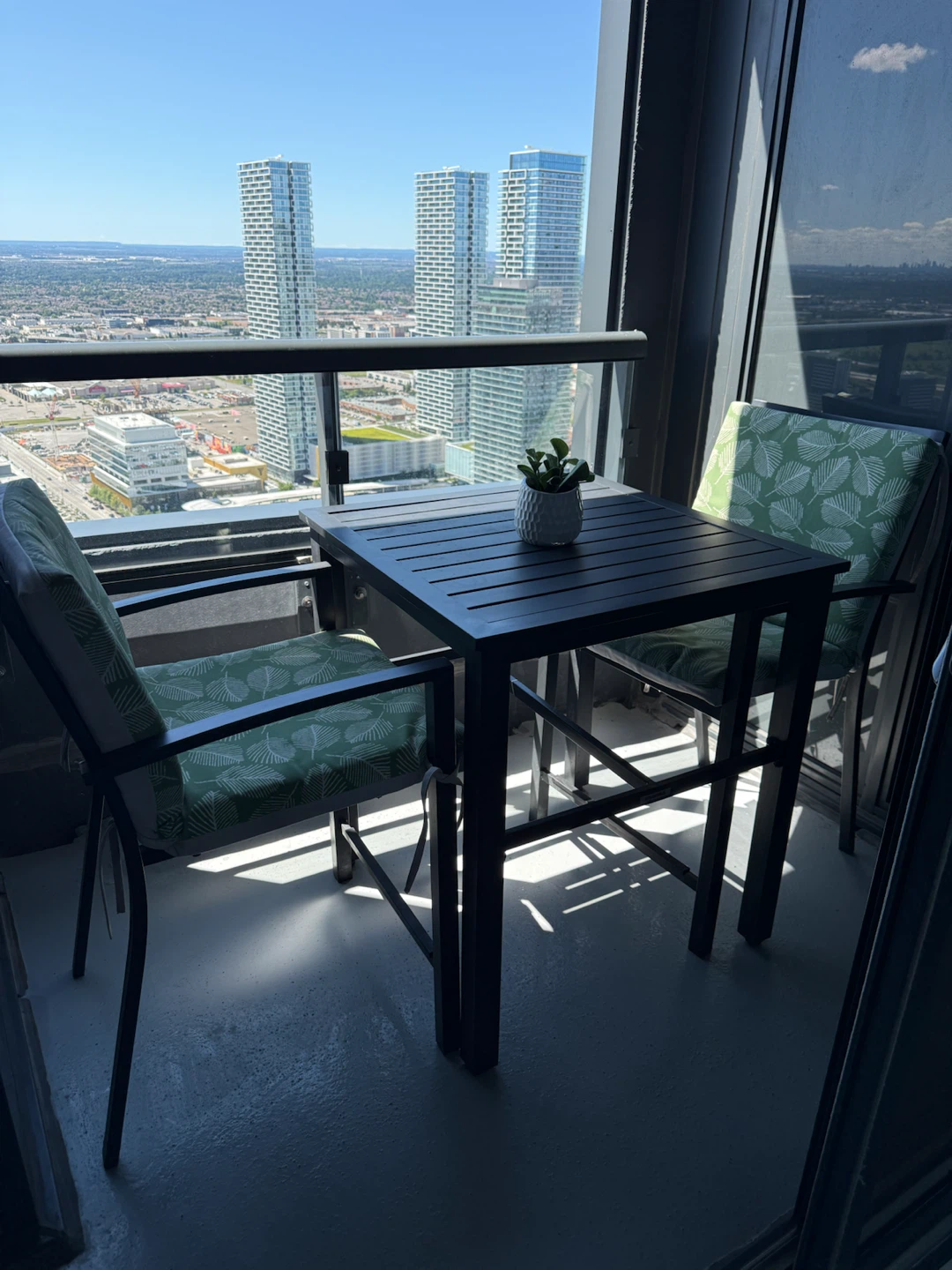 Balcony Patio Set with Table and Chairs