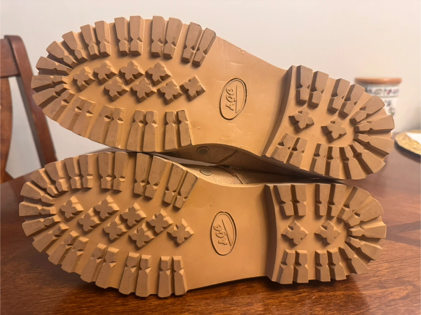 Tan Suede Combat Boots - photo 4