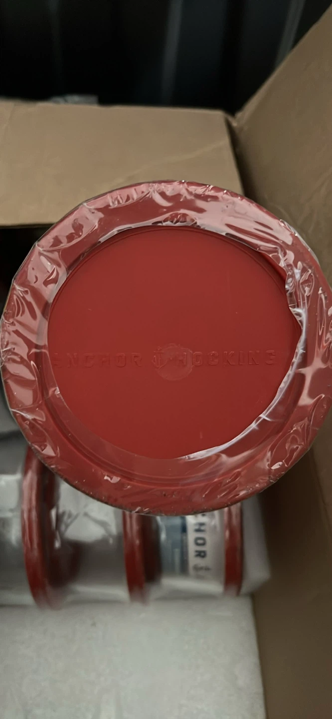Anchor Hocking Glass Food Storage Container with Red Lid - photo 2