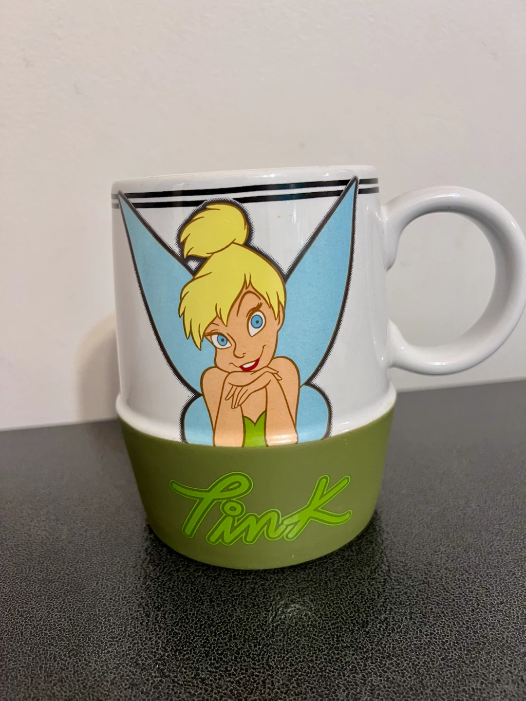 Rare Disney Store Tinker Bell “Tink” Large Collectible Mug