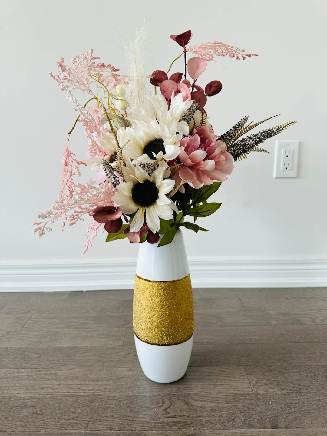 White and Gold Vase