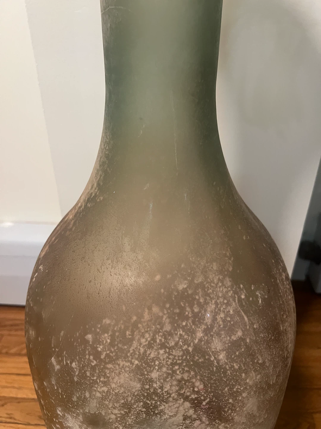 Tall Frosted Glass Vase - photo 3