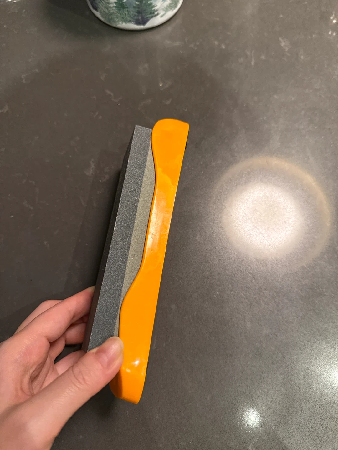 Orange Knife Sharpening Stone