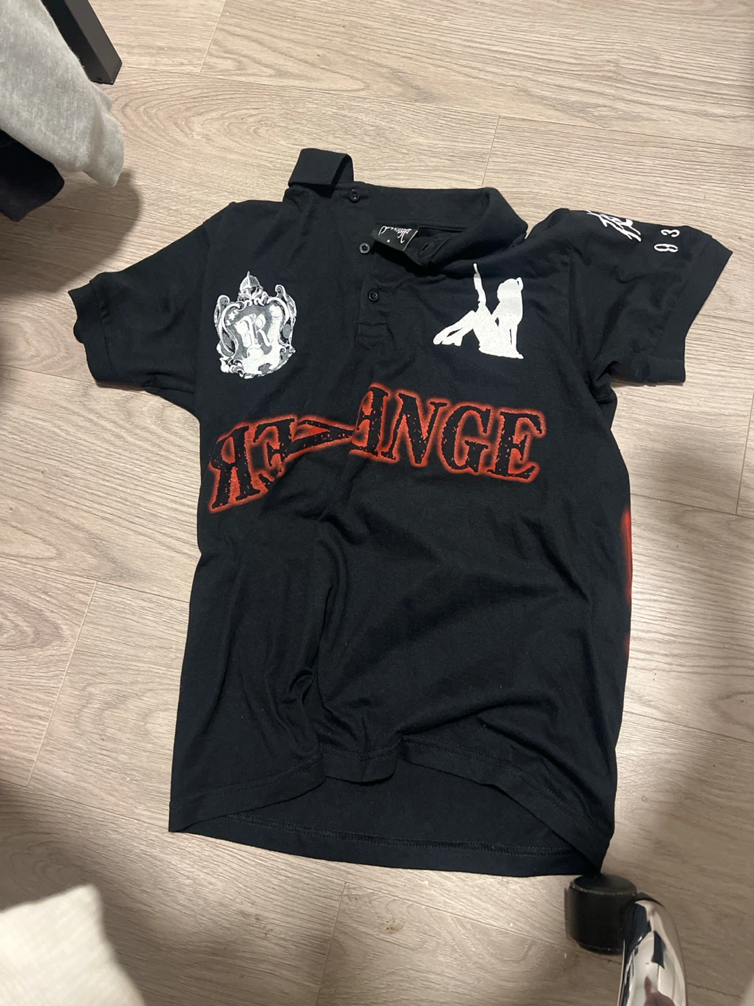 Revenge Black Polo Shirt