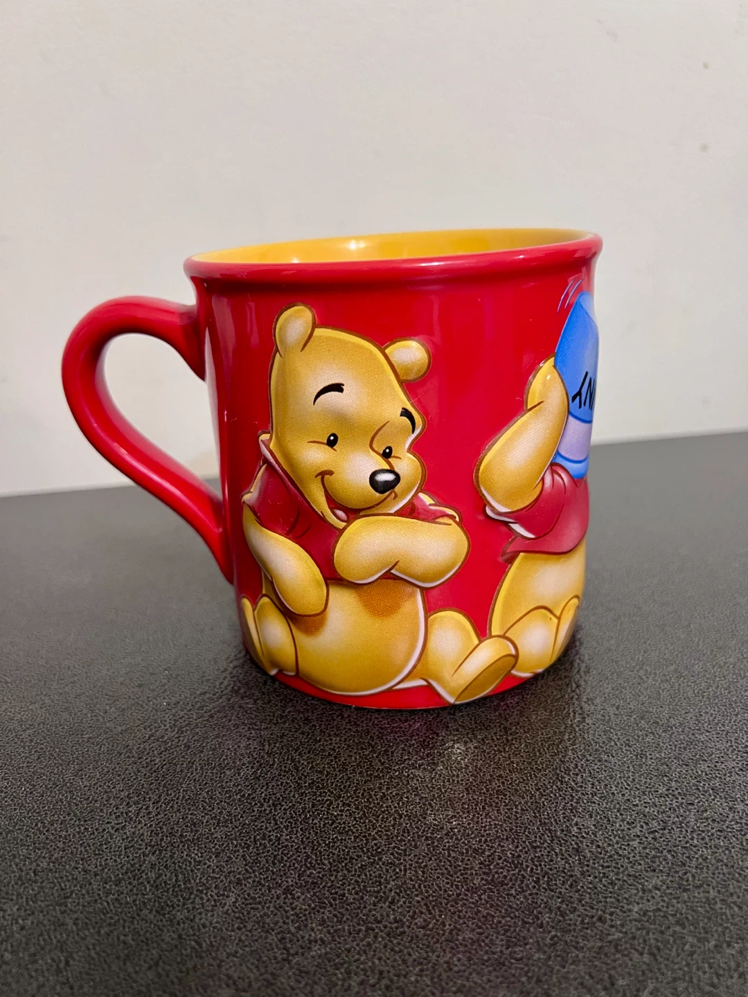 Disney Store Winnie the Pooh 3D Embossed Huggable Mug – 22 oz