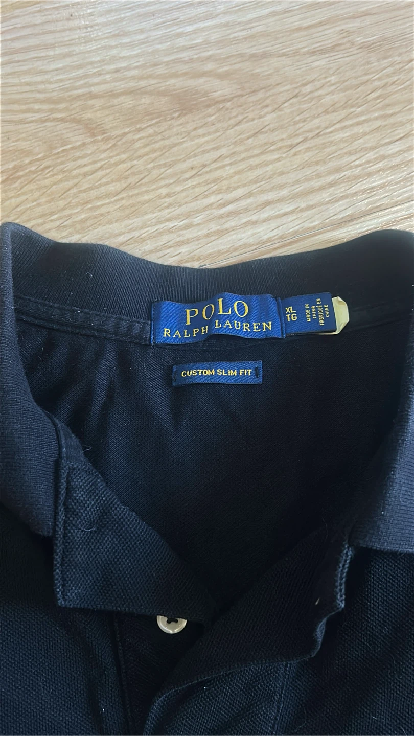 Polo Ralph Lauren Black Custom Slim Fit Polo Shirt - photo 4