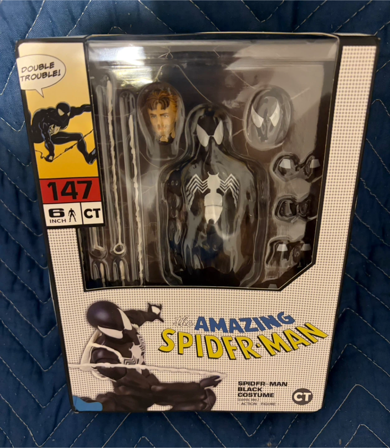 Spider-Man Black Costume 6" Action Figure CT Toys #147