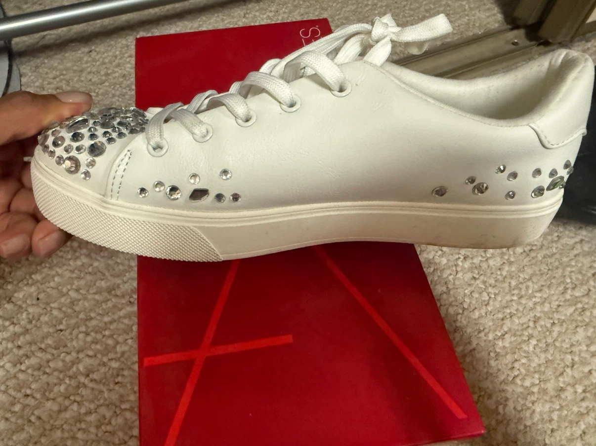 Aldo White Embellished Sneakers - photo 3